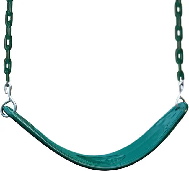 Gorilla Playsets 04-0002-G/G Extreme-Duty Swing Belt - Green with Green Chains