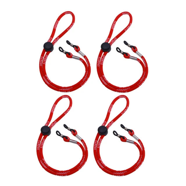 4 PIEZAS Gafas Deportivas Cuerda Fijas Antideslizante Cinturón Anti Perdido