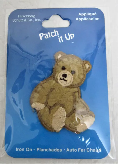 Patch It Up Teddy Bear Iron On Applique Hirschberg Schutz & Co. Vintage