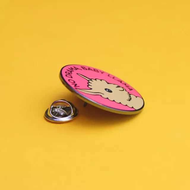 Sans Drama Bébé Lama Émail Pins Broche Badge / Mignon Kawaii Alpaga Rose Cadeau 2