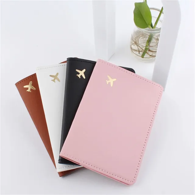 PU Leather Travel Passport Wallet Holder RFID Blocking ID Card Case Cover