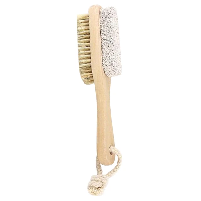2 pièces double face brosses pied plaque de grattage soies pied fichier