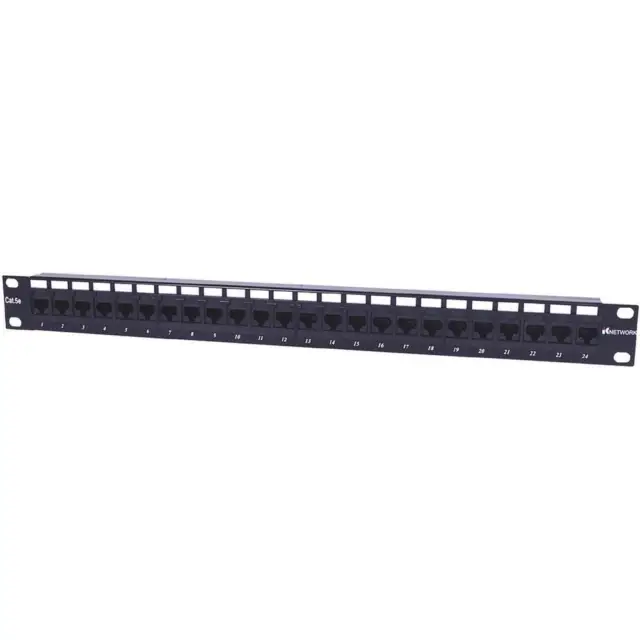 Patchpanel di rete 24 Porte CAT 5e Intellinet 513555 1 U