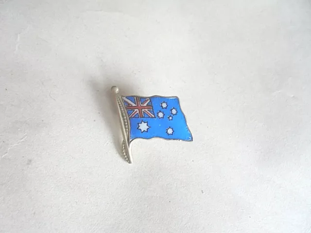 Cool Vintage Australia Flag Souvenir Enamel Lapel Pin Pinback