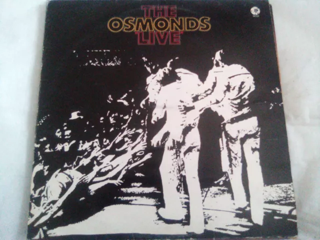 THE OSMONDS Live LP MGM 1972 22trs vgc