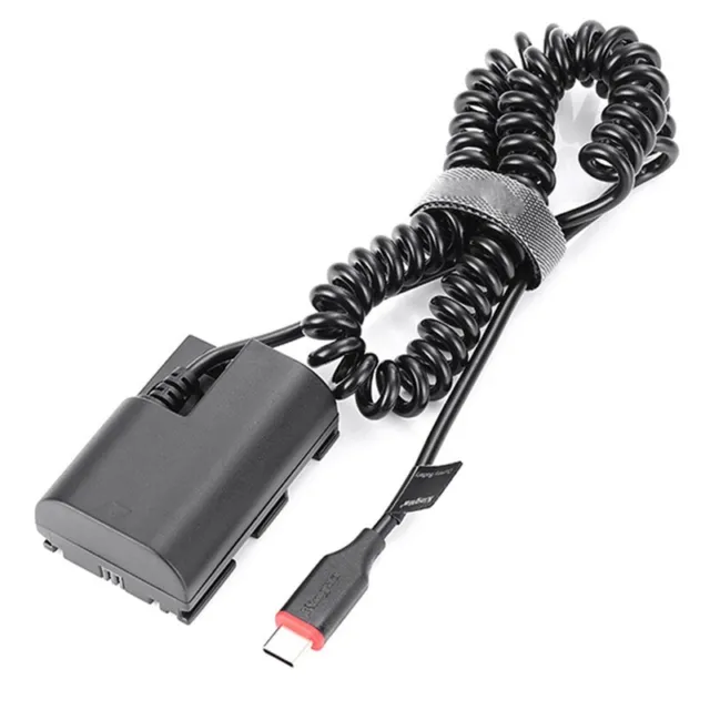Type-C LP E6 E6N -E6 -E6 Dummy Battery&DC  Bank USB Cable for   6D 7D2301