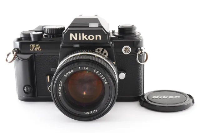 [For Parts] Nikon FA Black 35mm SLR Film Camera Ais 50mm F/1.4 Lens From JAPAN