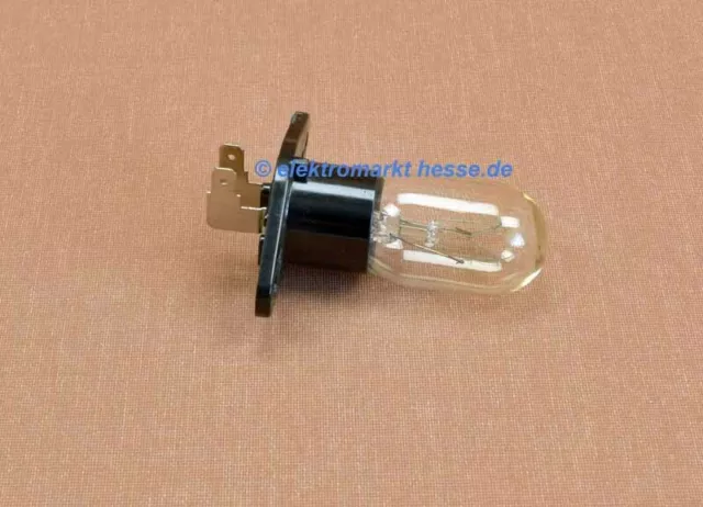 Lampe 20W 230V SAMSUNG 4713-001524 mit Befestigungssockel 2x4,8mm für Mikrowelle 2