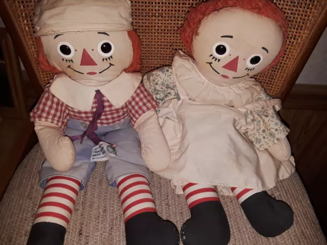 Antique/Vintage Raggedy Ann and Andy dolls Johnny Gruelle's