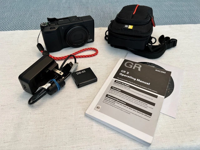 Ricoh GR II Full 1080p H.264 HD 3 Inch LCD HDMI 16.2MP Digital Camera - Black