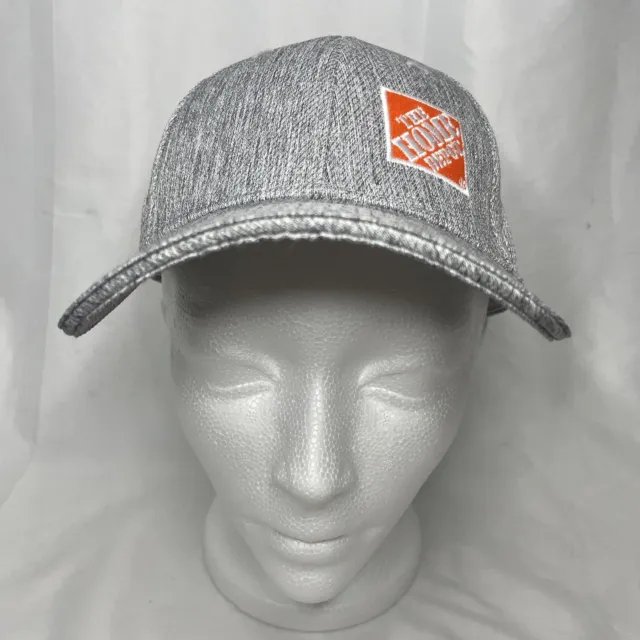 The Home Depot Hat Adjustable Baseball Cap Orange Gray Strapback