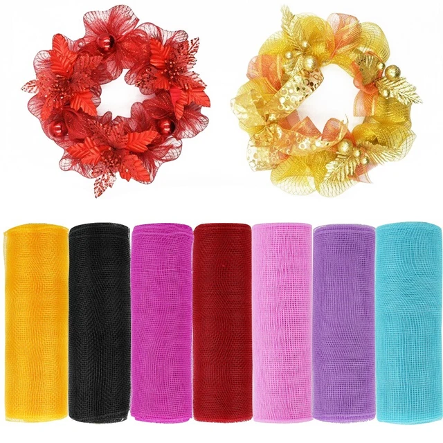 Verpackungsnetz Zum Basteln Von Kränzen 10-Yard-Rolle Band Deko-Mesh-Rollen