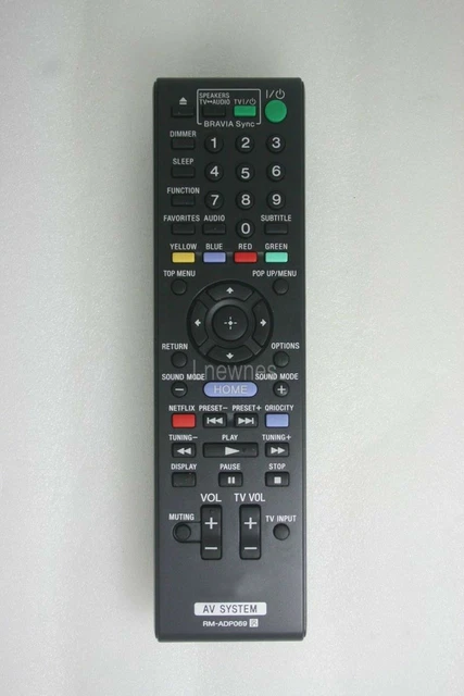 Remote Control For SONY RM-ADP069 HBDT79 HBDE280 HBDE580 Home Theater AV System