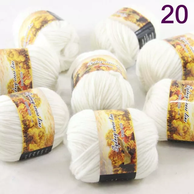 SALE 8ballsX50g NEW Chunky Colorful Hand Knitting Scores Wool Yarn