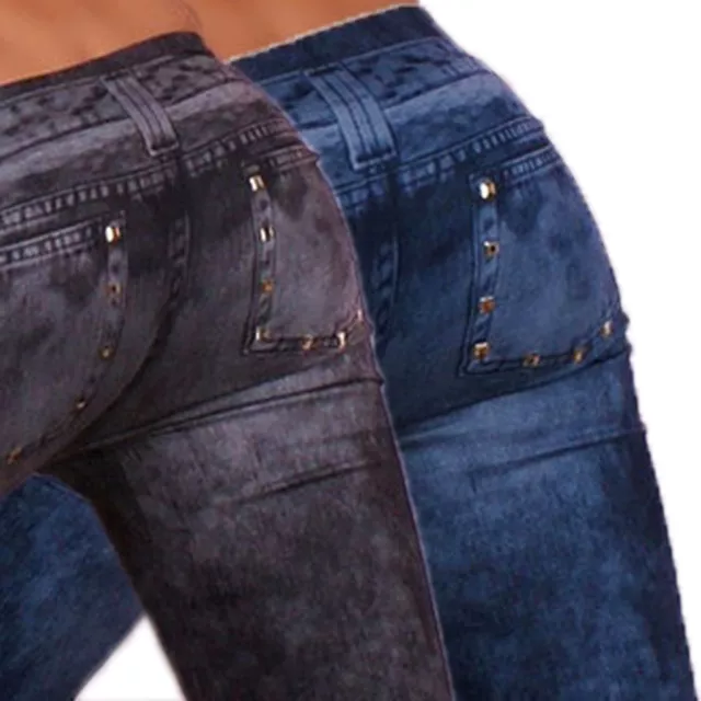 Leggings  jeans leggins borchie pantacollants pantaloni aderenti legging