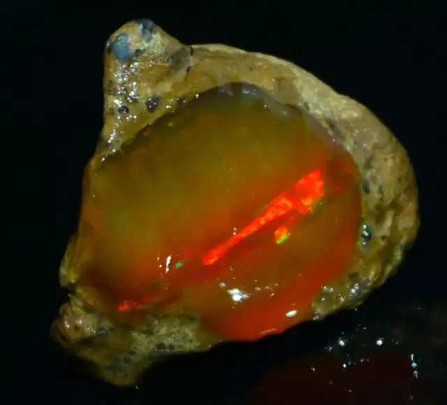 Multi Fire Opal Rough 41.55 Carat Natural Ethiopian Opal Raw Welo Opal Gemstone
