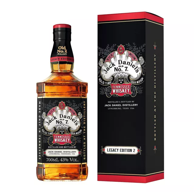 LIMITIERT! Jack Daniels Old No.7 - Legacy Edition No. 2 - Geschenkkarton - 0,7l