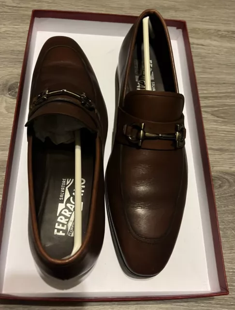 SALVATORE FERRAGAMO MEN’S Loafers shoes size 8 2E $299.00 - PicClick