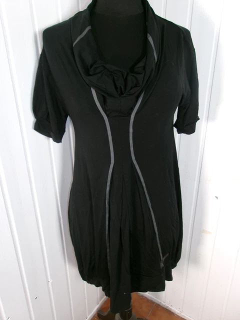 LES 3 SUISSES ROBE DROITE NOIRE FR38/ EU36 EN POLYESTER