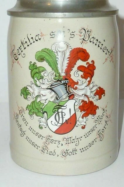 Alter Studentenkrug Bierkrug Studentika Krug Studentica Tertilia sei`s Panier