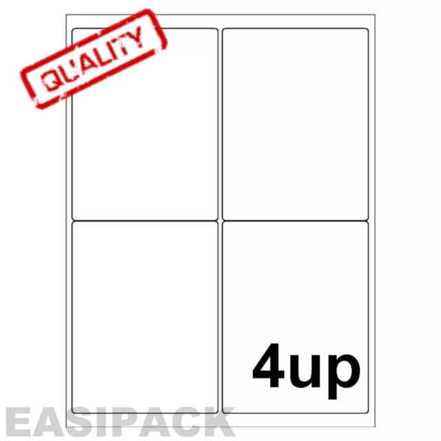 2000 Blatt Adresse Laser Tintenstrahl ETIKETTEN 4 BIS 99 x 139 mm