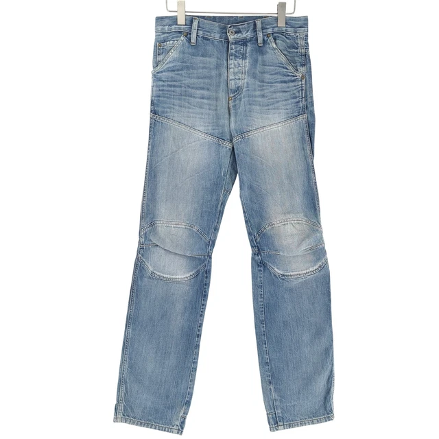 Jean G-Star RAW Elwood Custom Straight Pour Homme - W34 L32 - Coupe Droite Basse - Occasion Très Bon état