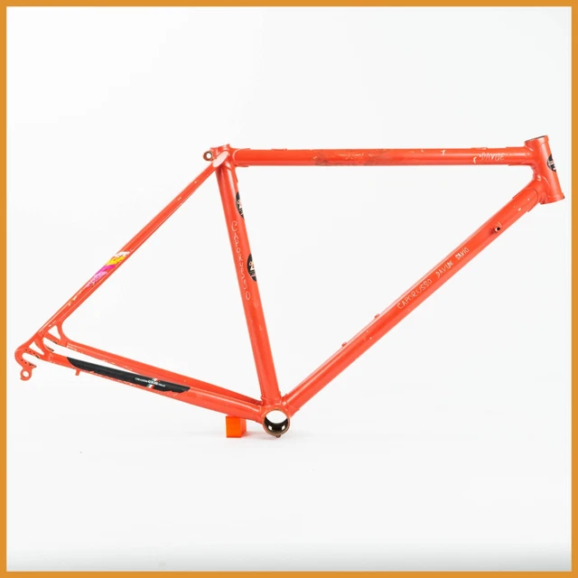 Cadre VTT Rétro GIOS Acier 53cm - Peinture éclaboussures Années 80-90