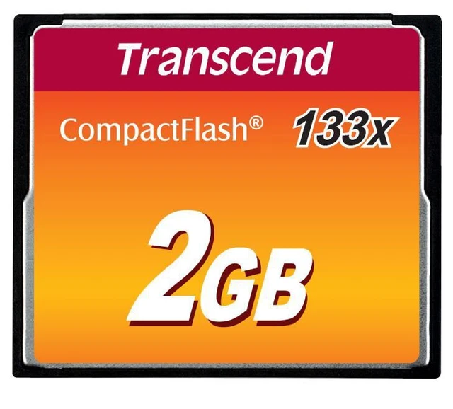 Transcend TS2GCF133 CF 133X 2 GB CompactFlash 133x 1 GB, 2 GB, CompactFlash, M ~E~