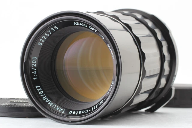 [ N.Mint ] PENTAX Smc Takumar 200mm F/4 Téléphoto Mf Objectif pour 6x7 67 67II