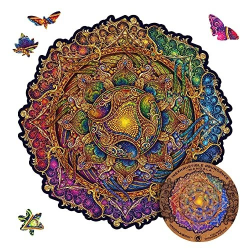 Original Wooden Jigsaw Puzzles - Mandala Inexhaustible Abundance, 700 pcs,