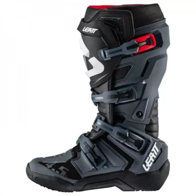 Bottes Leatt 4.5 Enduro Graphene Mx Motocross Hors Route Vtt Noir Gris 43 3