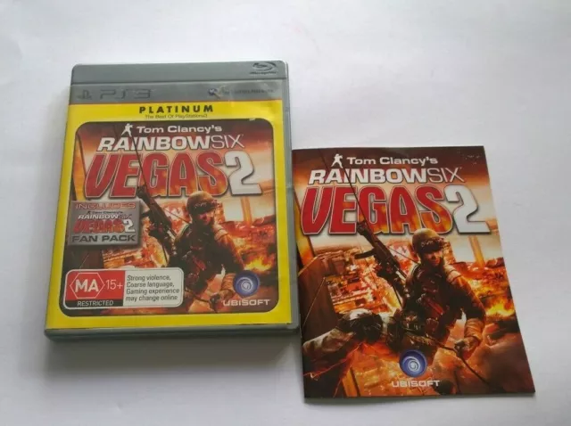 Sony Playstation 3 Ps3 Tom Clancys Rainbow Vegas 2  Video Game Free Postage