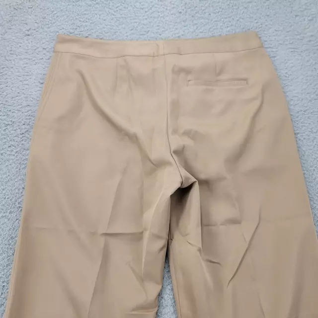 Izod XFG Pants Womens 4 Brown Straight Leg Flat Front Stretch Golf Outdoors 3