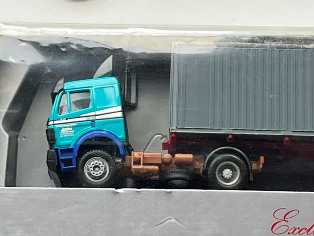 P851 Herpa 1:87 LKW Mercedes  Benz SK P & O Nedlloyd Container Sz. OVP 40 Ft 3