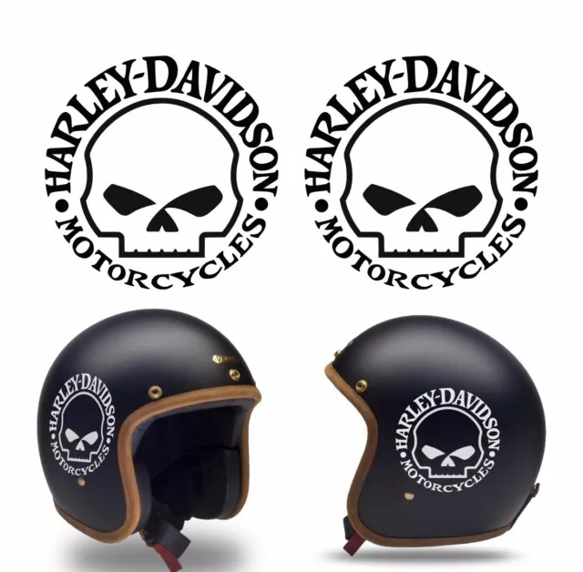 PEGATINAS HARLEY DAVIDSON replica Willie G skull casco sticker calavera moto  EUR 11,00 - PicClick ES