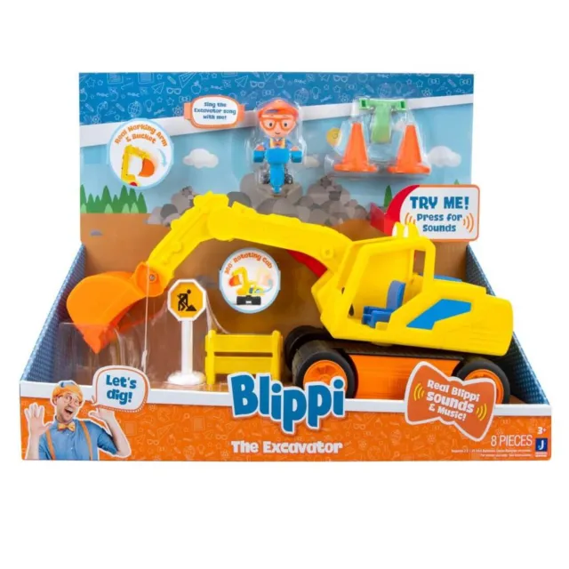 BLIPPI - Blippi Excavator Feature Vehicle with Sounds