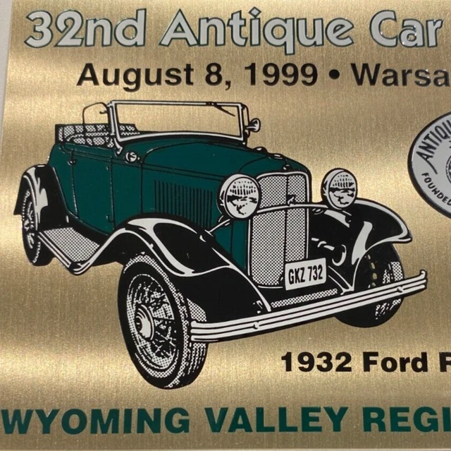 1999 WYOMING VALLEY Antique Car Show AACA 1932 Ford Roadster Warsaw NY