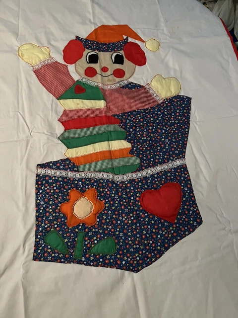 Edredón de bebé payaso hecho a mano