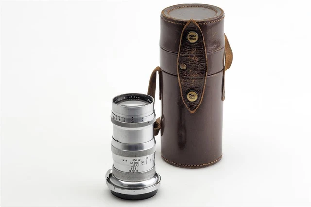Carl Zeiss Jena f. Contax 4/13.5cm Sonnar Chrome w. Case (1679765246)