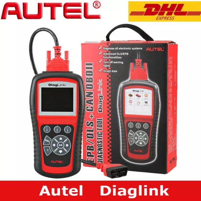 Autel Diaglink OBD2 Diagnóstico Escáner ABS SRS Motor transmisión EPB Oil MD802