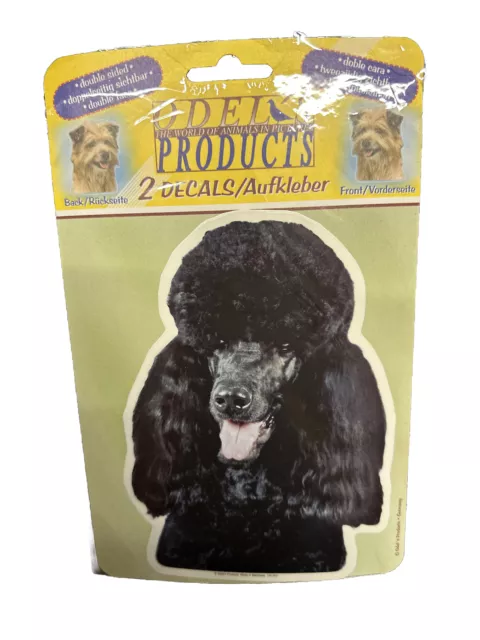 Pegatina de caniche de doble cara visible aprox. 17 cm nuevo en lámina