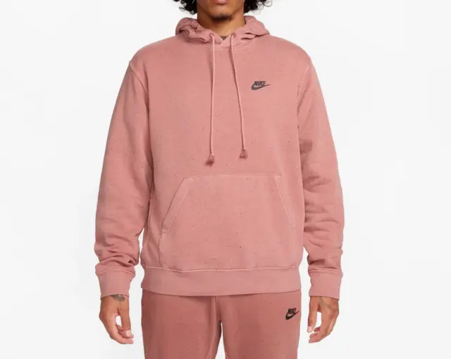 New Nike Mens Sportswear Club Fleece Pullover Hoodie Hooded Sweatshirt  Black SML