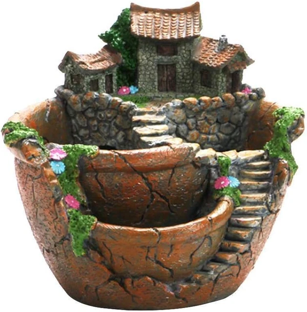 ENCHANTED TALAVERA Vaso In Ceramica Con Piattino – Set 2 Pezzi – Dipinto A Mano – Per Piante Grasse E Fiori – Calendula - 4