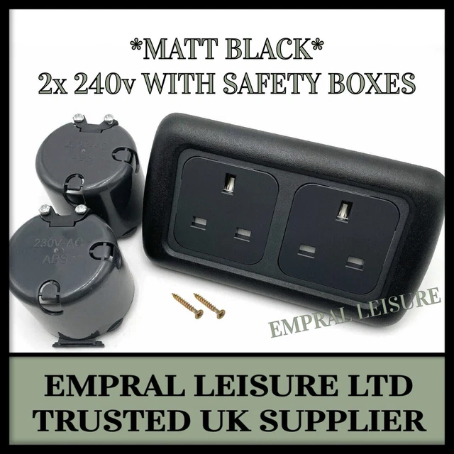 thumbnail image 2 of CBE C-Line 2 Way Surround + Faceplate – Gun Metal – For Motorhome / Caravan PO276 2 of 6