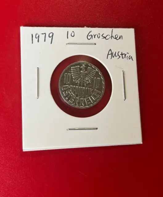 1979 10 Groschen Austria Coin - Nice World Coin !!!