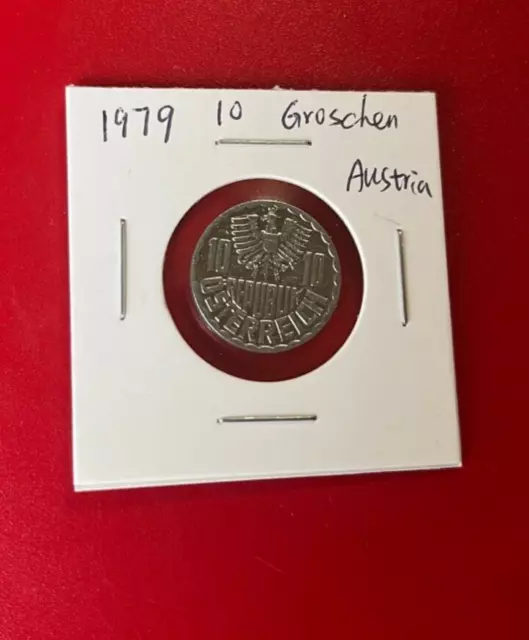 1979 10 Groschen Austria Coin - Nice World Coin !!!