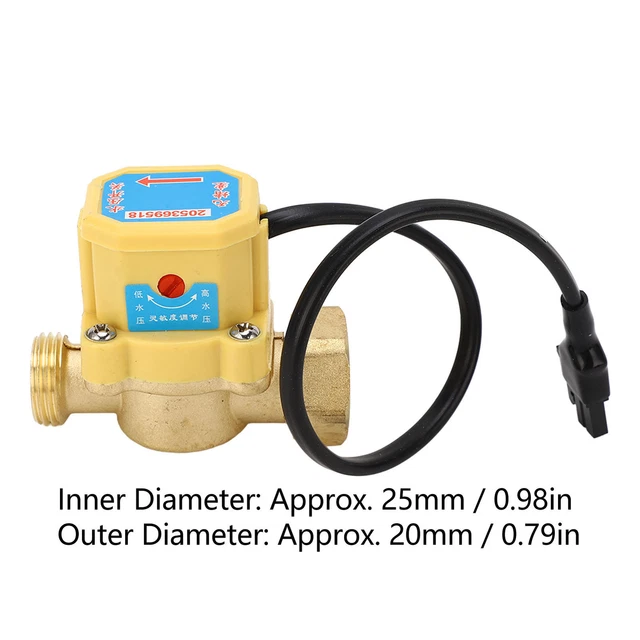 Interruttore di pressione pompa acqua interruttore automatico pressione acqua da G3/4 a G1/2 acqua