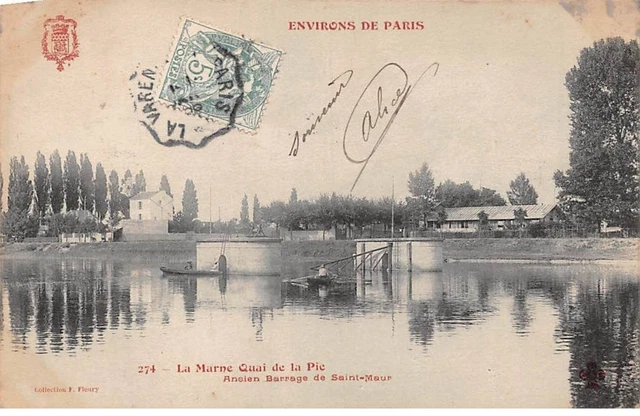 94 - SAINT MAUR - SAN40543 - La Marne Quai de la Pie - Ancien Barrage