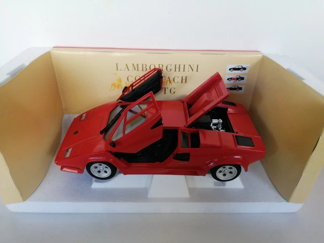 Lamborghini Countach 5000 Quattrovalvole 1985 Noire - Tonka Polistil 1/18, Sans Boîte