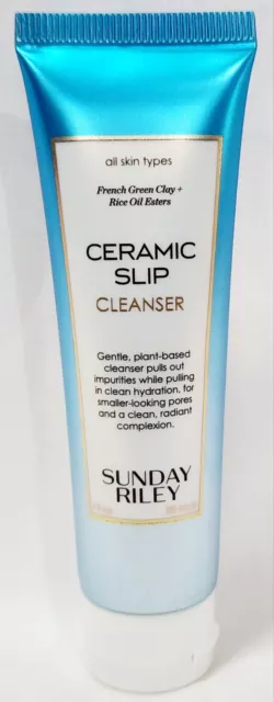 Sunday Riley CERAMIC SLIP Cleanser French Green Clay Rice Oil Skin 1 oz/30mL New